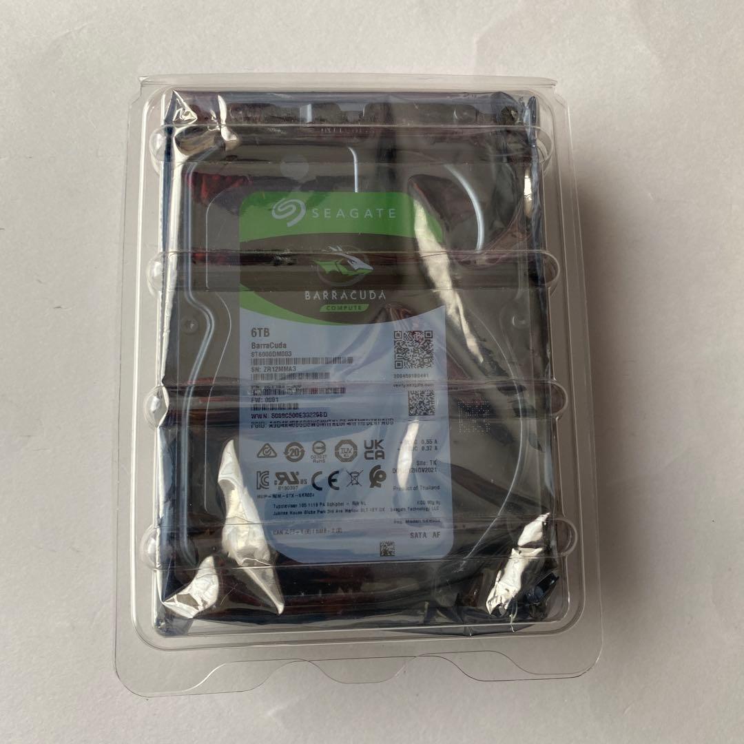 未使用品 SEAGATE BARRACUDA 6TB ST6000DM003