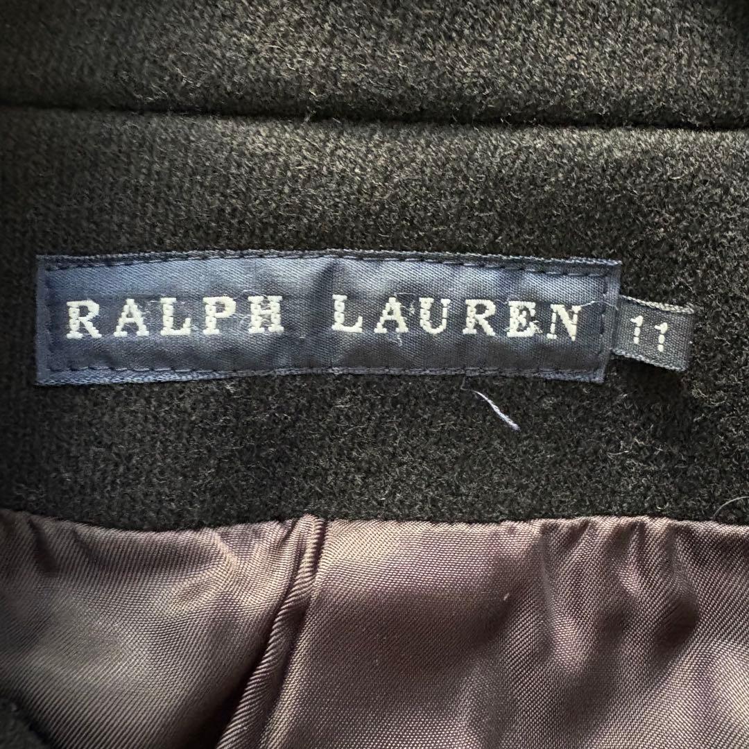 Ralph Lauren ラルフローレン Pコート ダブル L 黒 ウール