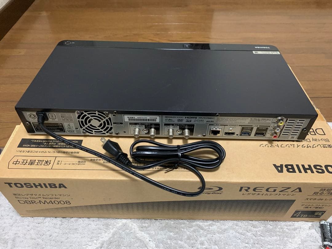 TOSHIBA REGZA DBR-M4008 ブルーレイレコーダー