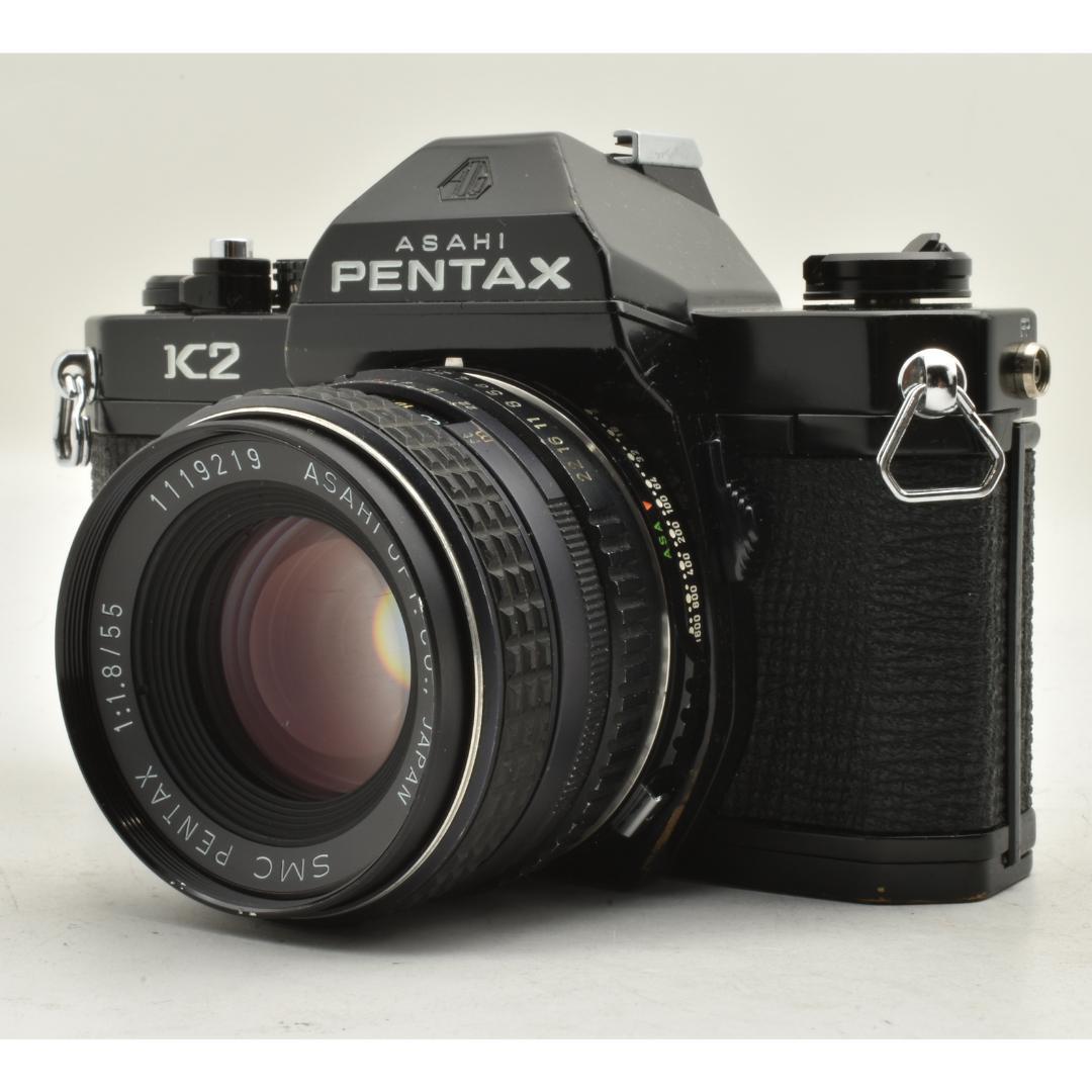整備済 ASAHI PENTAX K2 ブラック 55mm F1.8 露出計OK