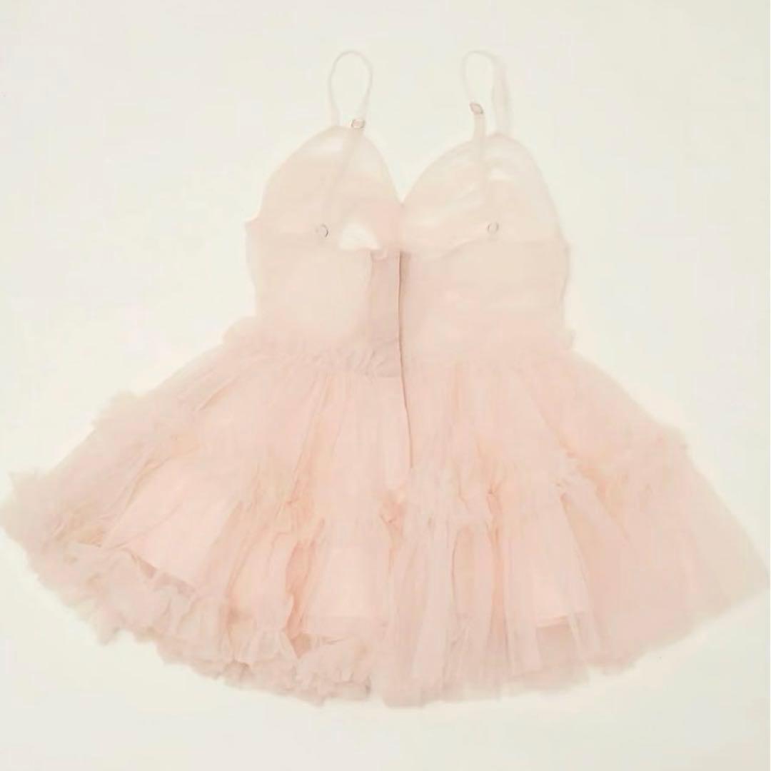 トリートユアセルフ バレリーナフェアリーチュールペプラムトップス ピンク