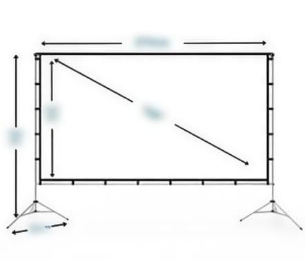 プロジェクタースクリーン用フレーム