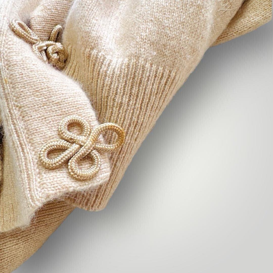 [上質] バーバリーズ / チャイナ ロゴカーディガン カシミヤ100%