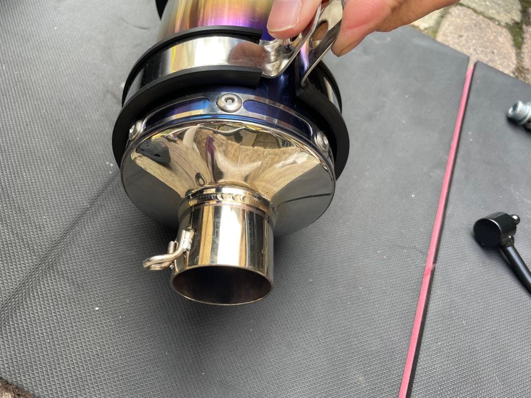 BEAMS マフラー JOG125 R-EVO ヒートチタン フルエキゾースト