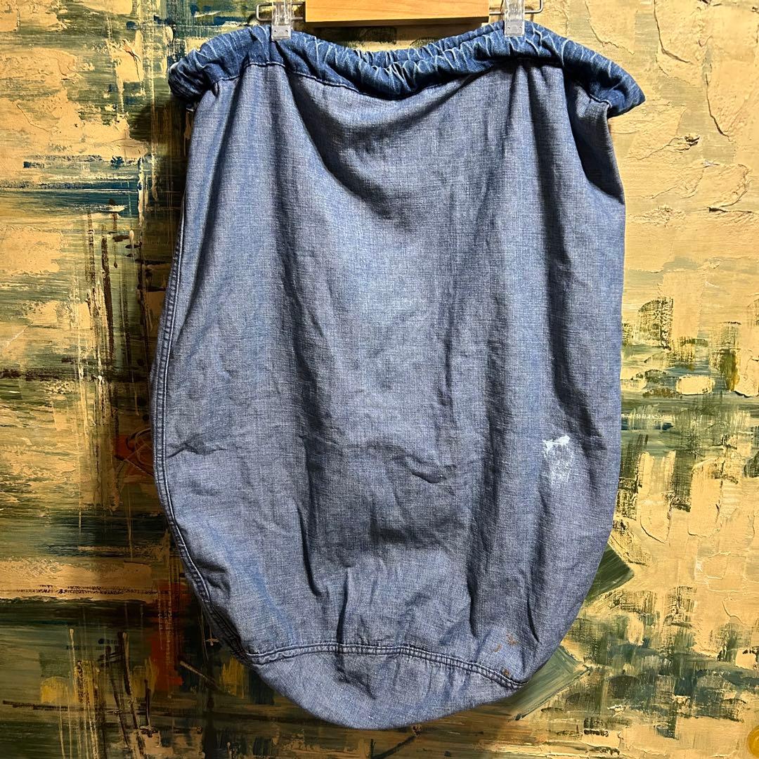 USミリタリー第二次大戦WWII 40’s デニムランドリーバッグ