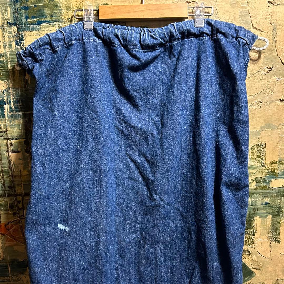 USミリタリー第二次大戦WWII 40’s デニムランドリーバッグ