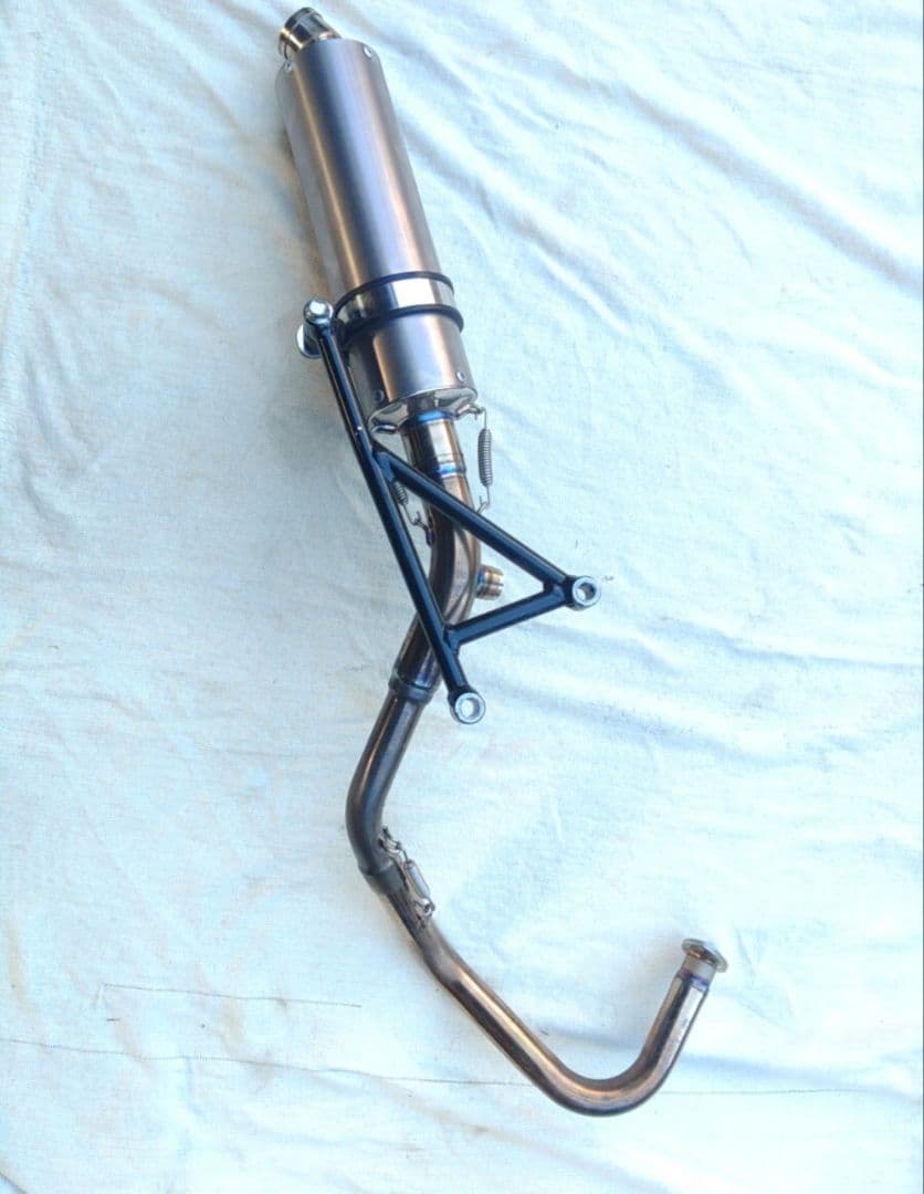 アドレスV125 ガレージバル レース用マフラー チタンサイレンサー 美品