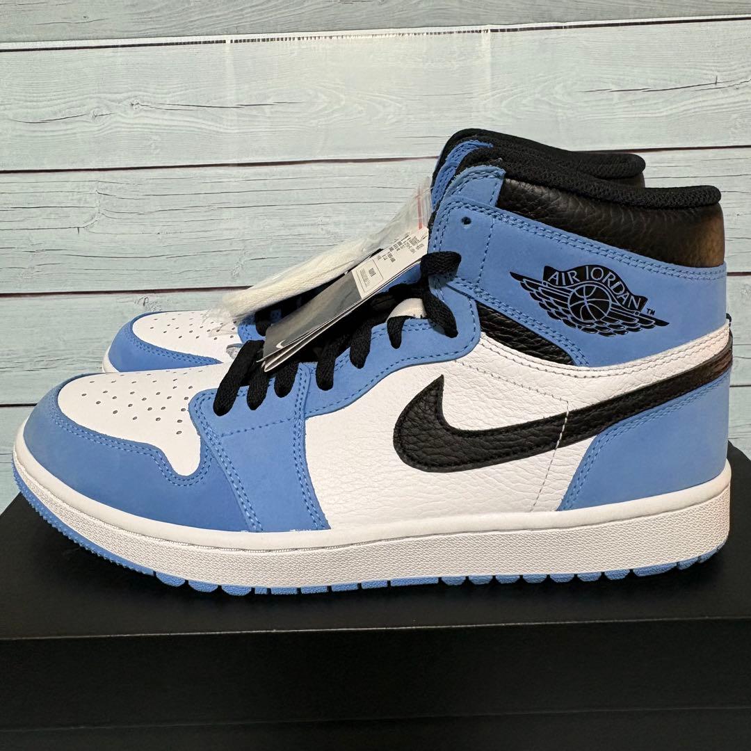 ナイキ ジョーダン1 ハイ ゴルフシューズ ユニバーシティブルー