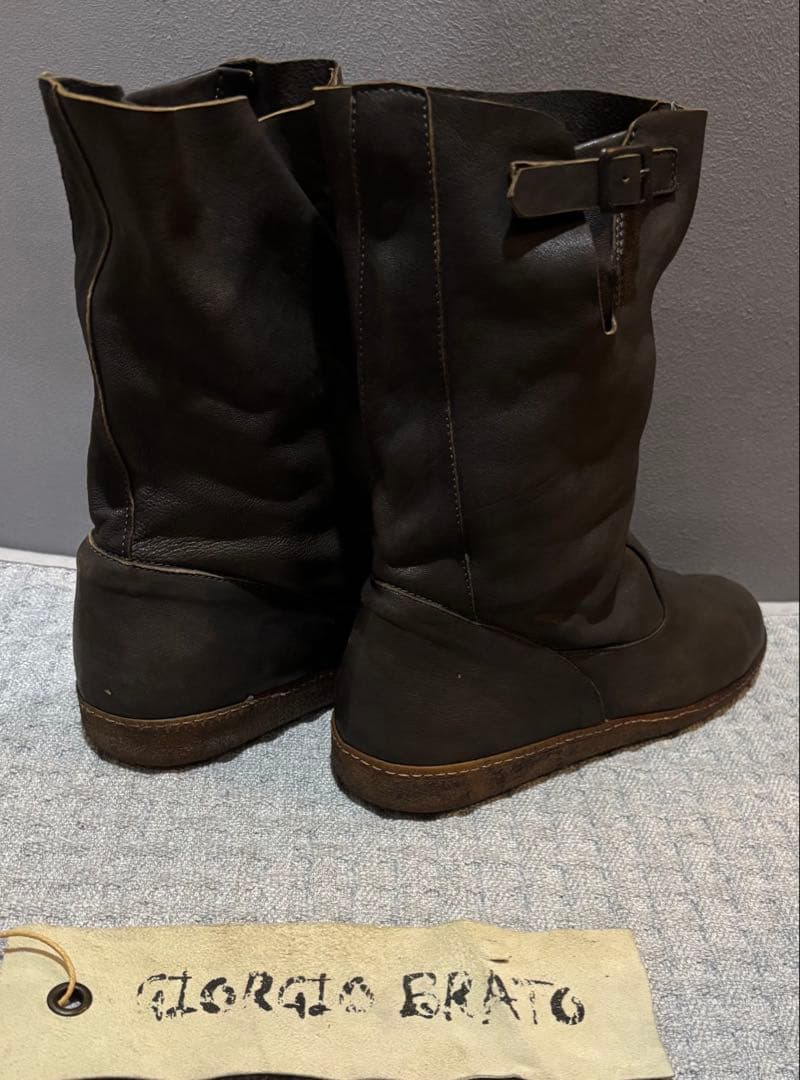 EL Londo GLORIA BRATO ダークブラウングレー エンジニア