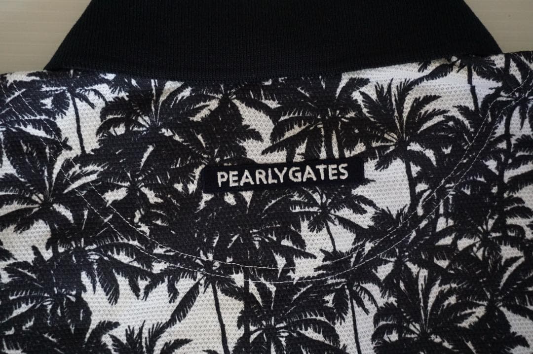 新品　パーリーゲイツ　 アイランドツリー柄 　半袖ポロシャツ　サイズ４