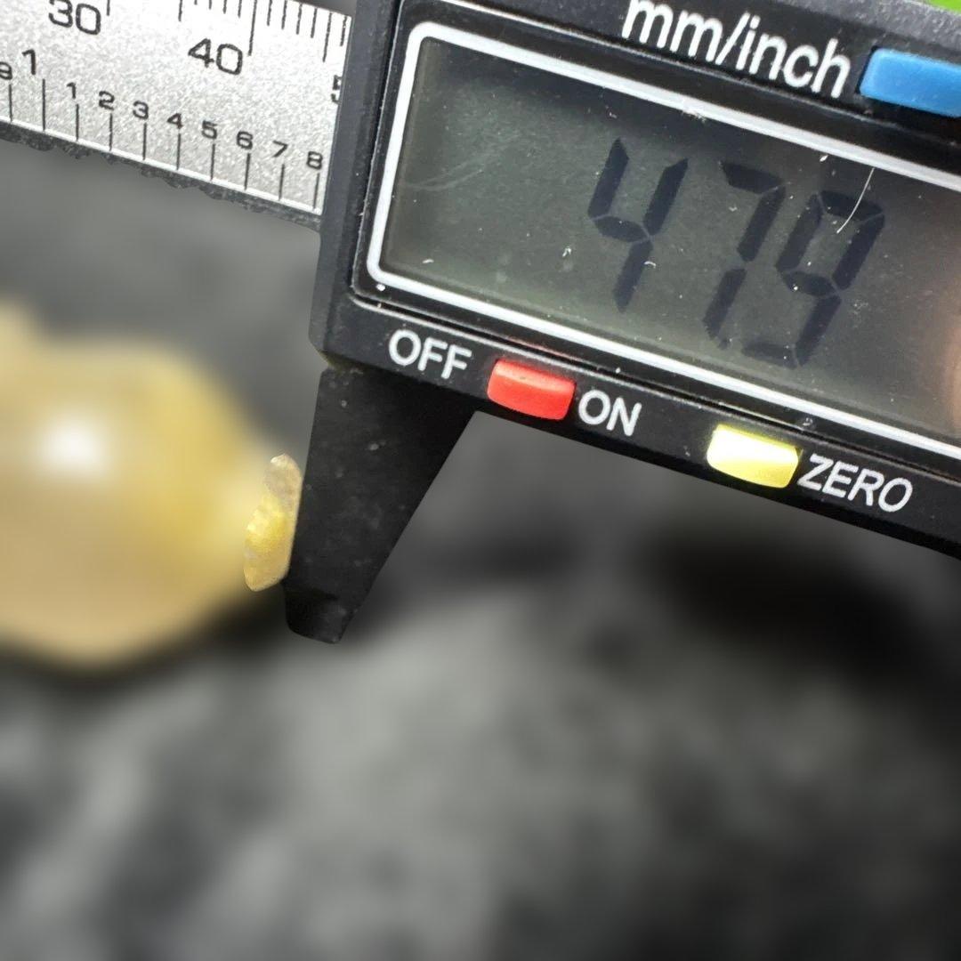 【高品質】ルチルクォーツ 龍亀 彫刻 約47mm 天然石