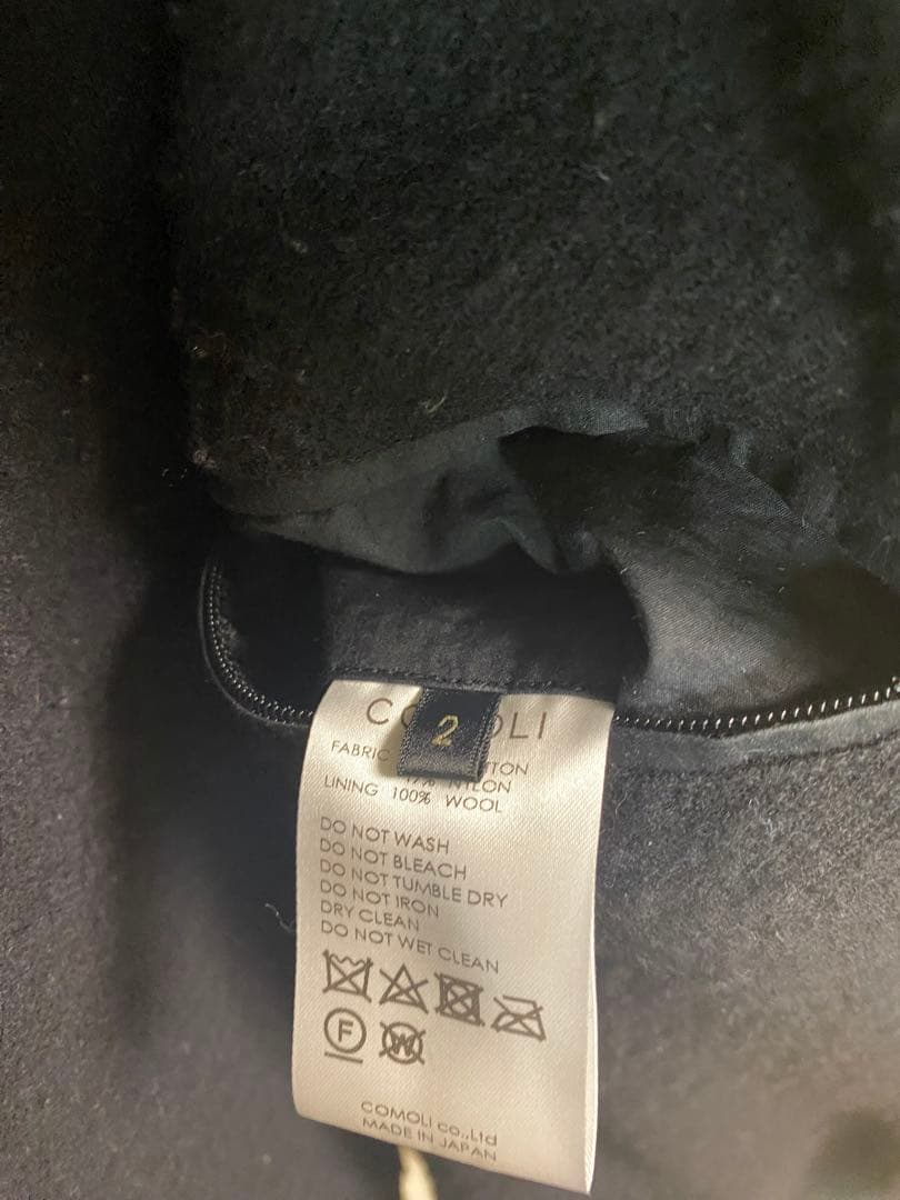 COMOLI コットンナイロンコーチジャケット　サイズ2