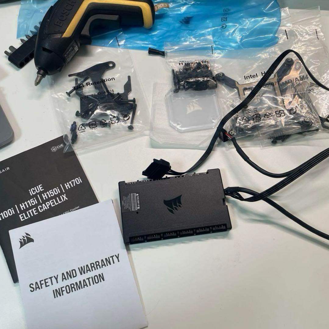 CORSAIR 水冷CPUクーラー H150i ELITE ホワイト