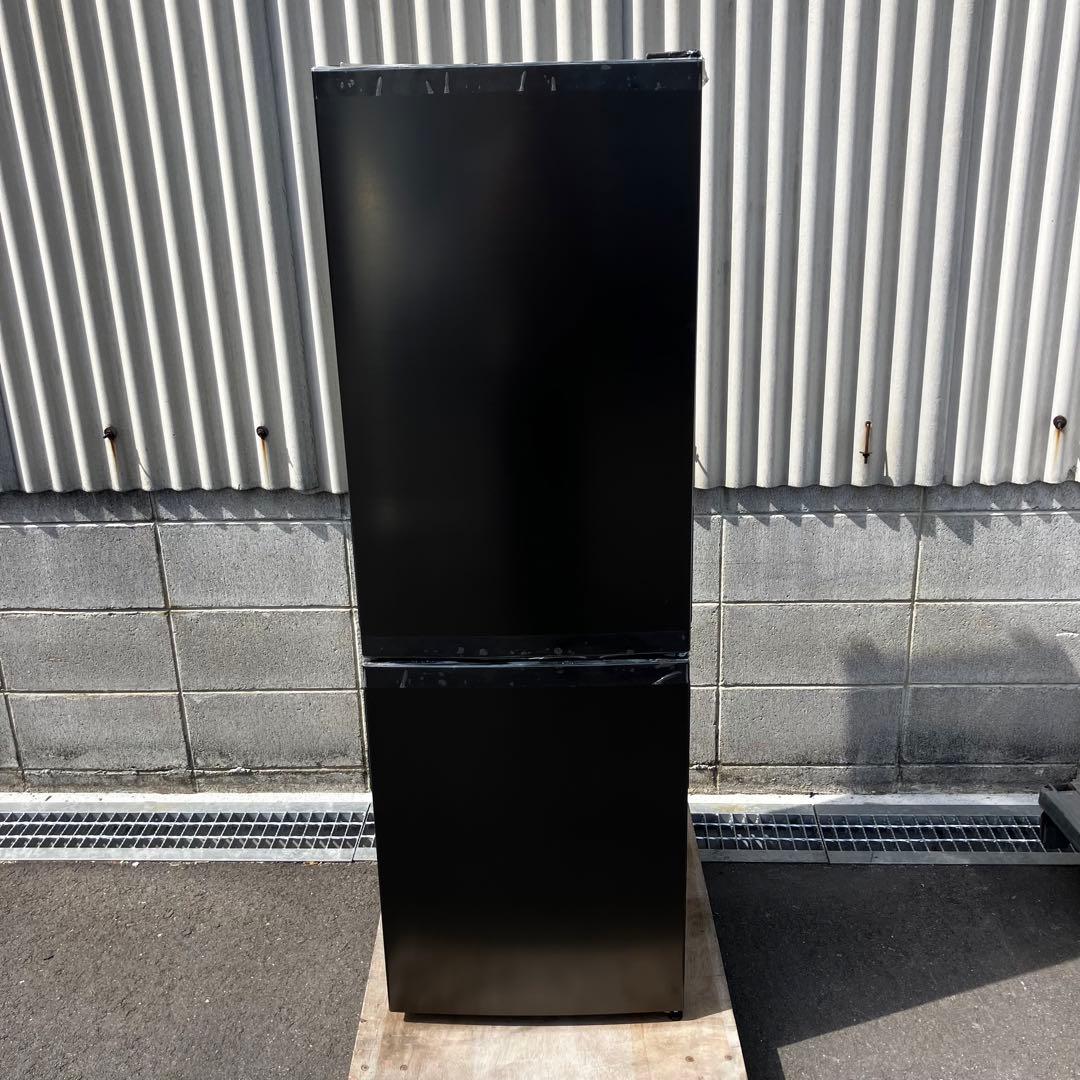 MAXZEN マクゼン 冷蔵庫 157L JR157ML01GM 黒