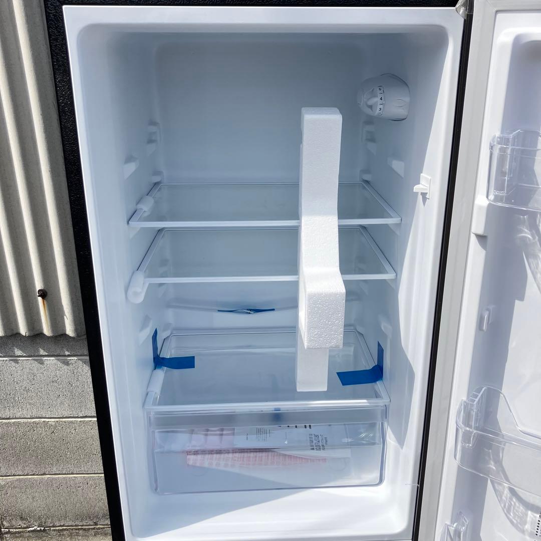 MAXZEN マクゼン 冷蔵庫 157L JR157ML01GM 黒