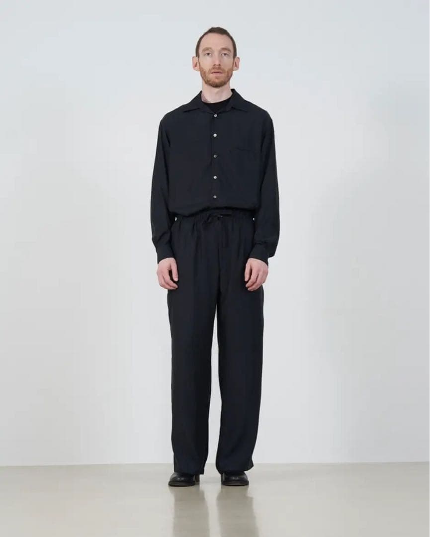YOKEヨーク　25ss CUPRO JUMP SUIT BLACK