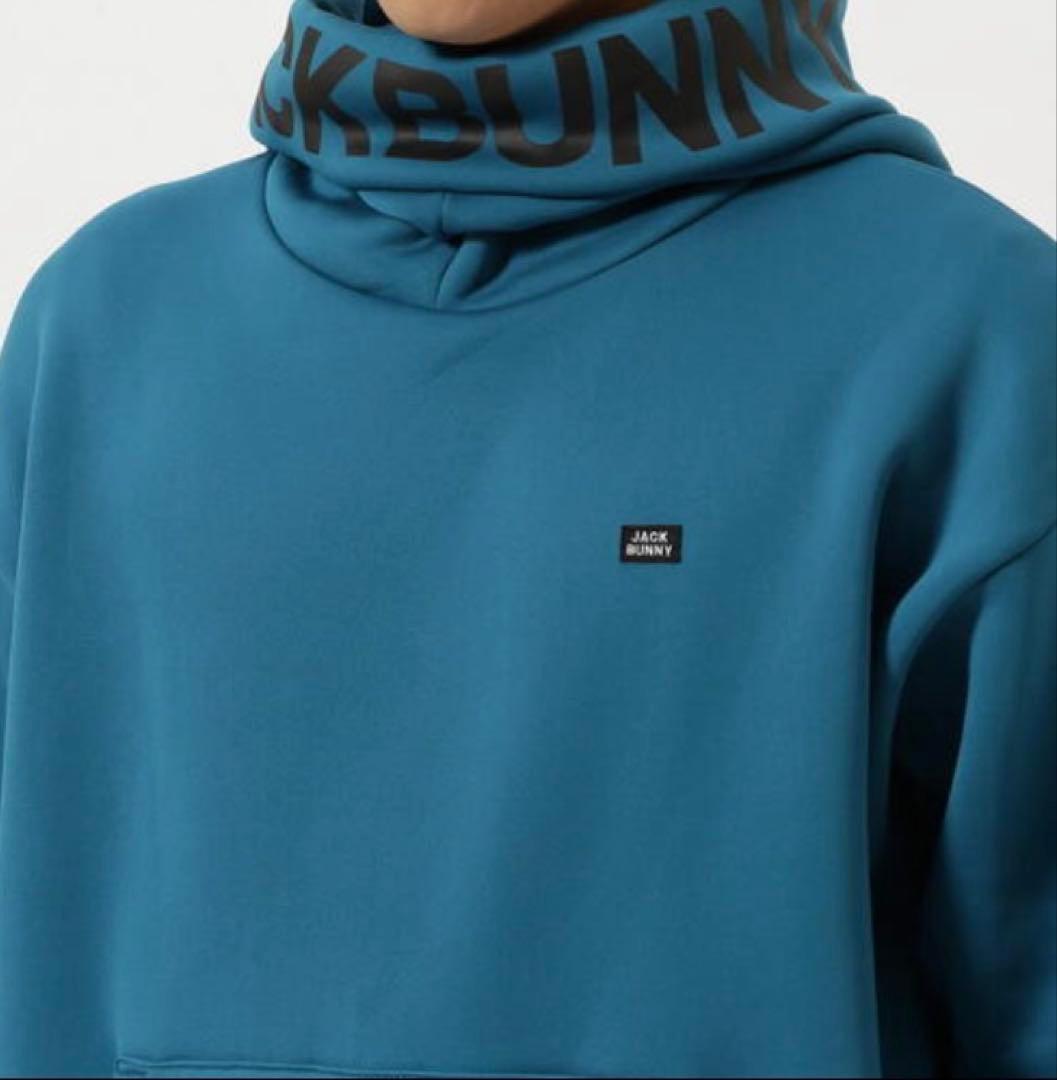 新品 パーリーゲイツ ジャックバニー KARUISHI フーディ(6)LL/青