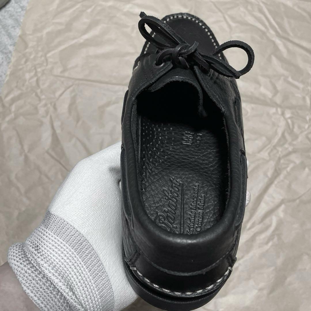 【未使用品(新品)】パラブーツ バース(デッキシューズ) カーフグレインレザー