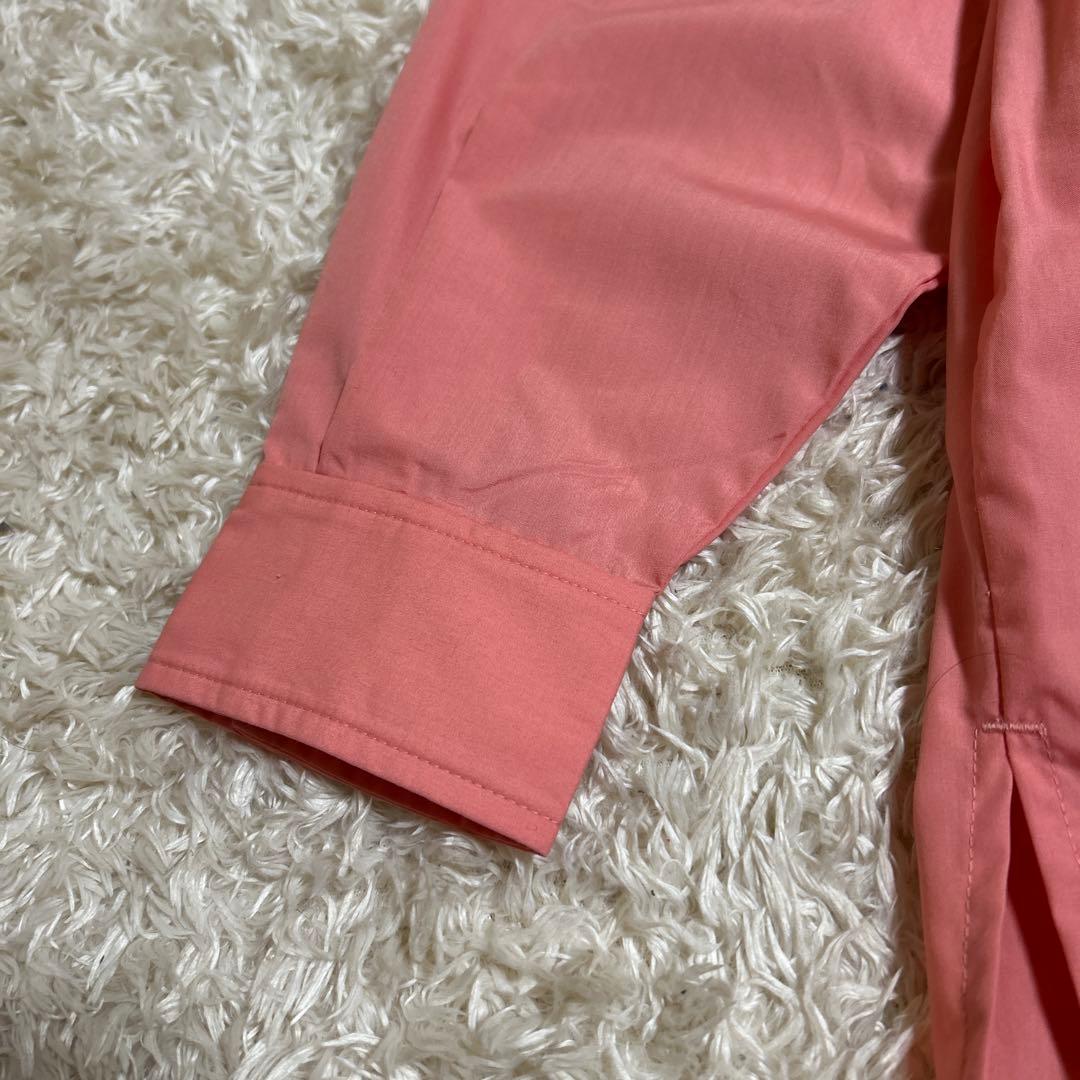 【新品未使用】トーマスマグパイ シャツ ブラウス 襟にロゴ ピンク ノンアイロン