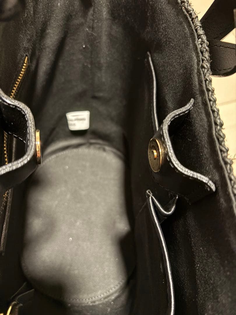 VIOLADORO 黒 かごバッグ トートバッグ