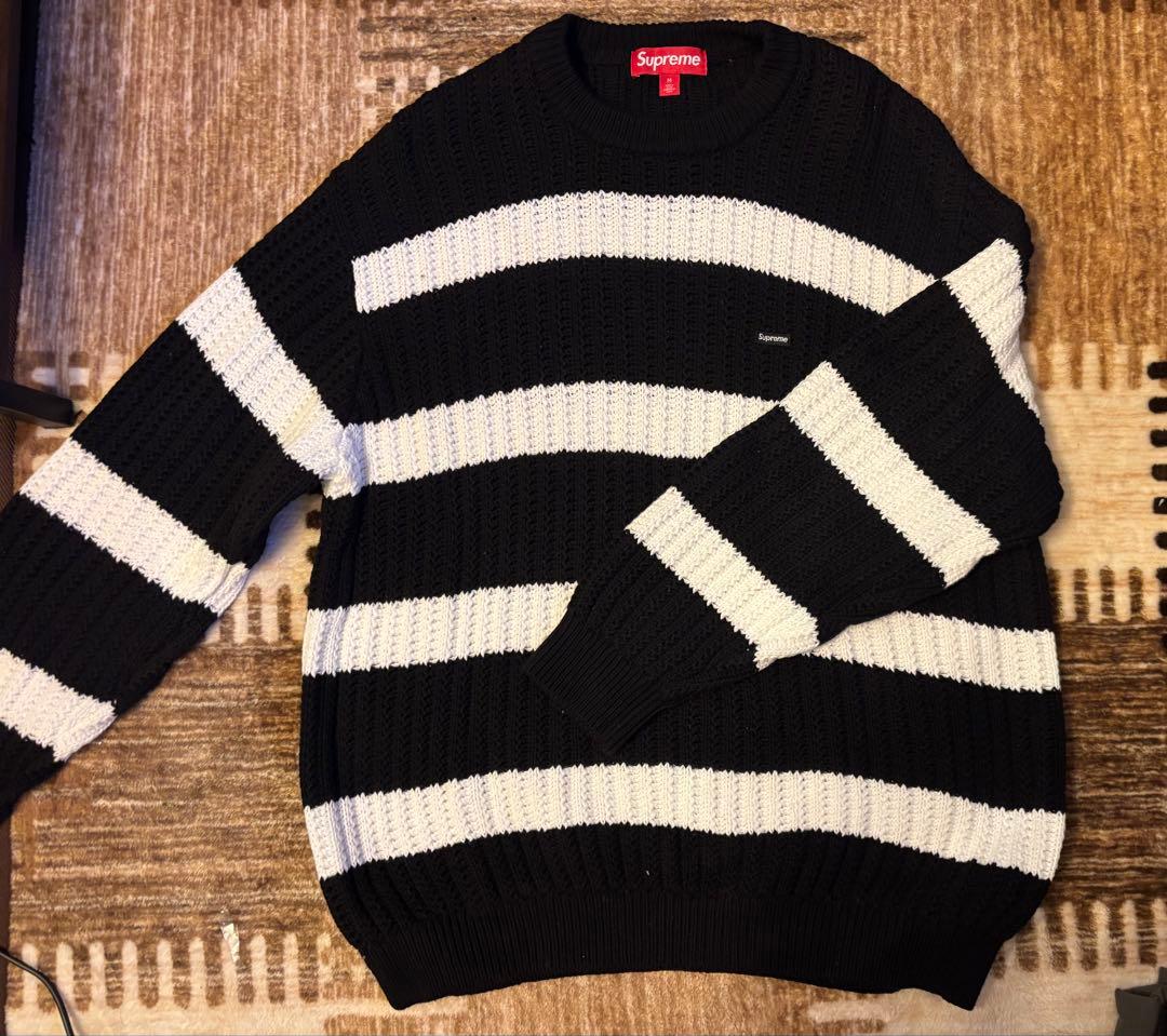 トップス supreme LooseGaugeStripeSmallBox Sweater