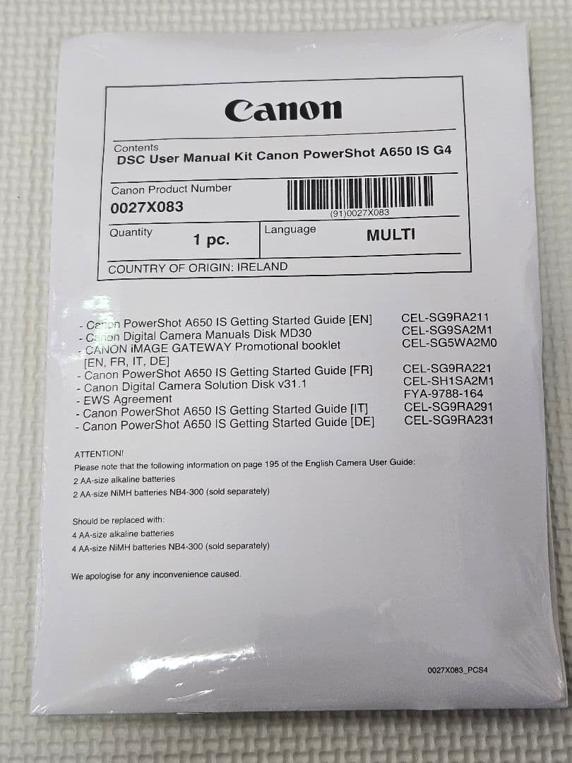 【美品】キャノン Canon PowerShot A650 IS TWICE愛用
