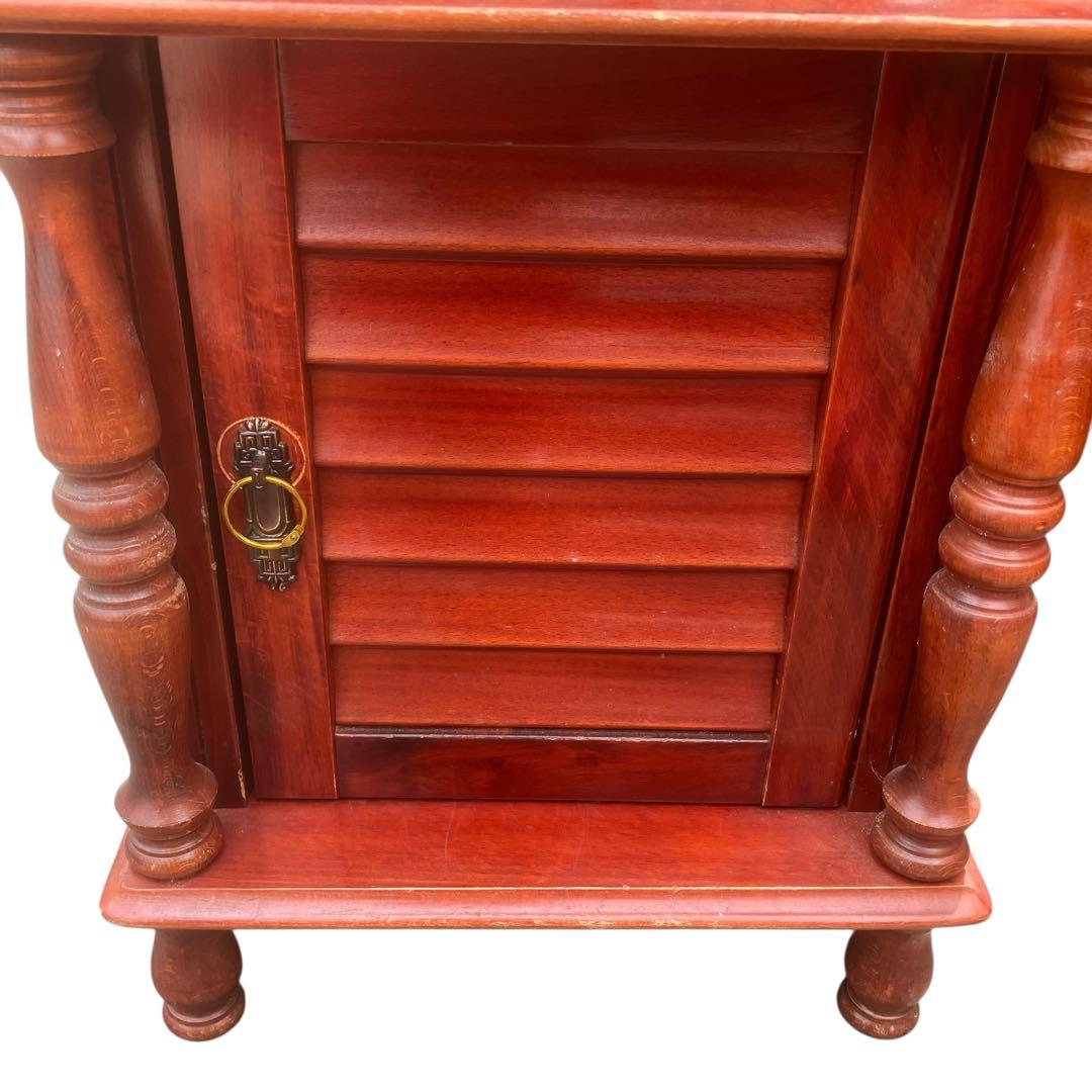 北欧風　電話台 アンティーク インテリア 引き出し 木製　オランダ製