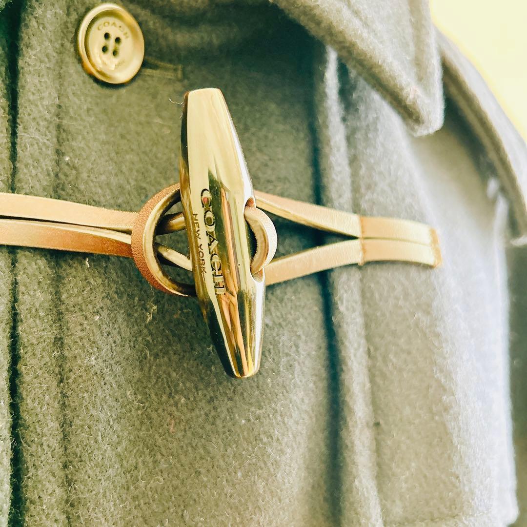 COACH ネイビー ダッフルコート コーチ ネイビーブルー