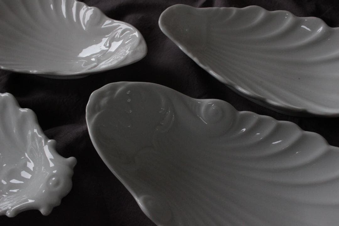 【H】シェル型ラヴィエプレート/フランスアンティーク食器