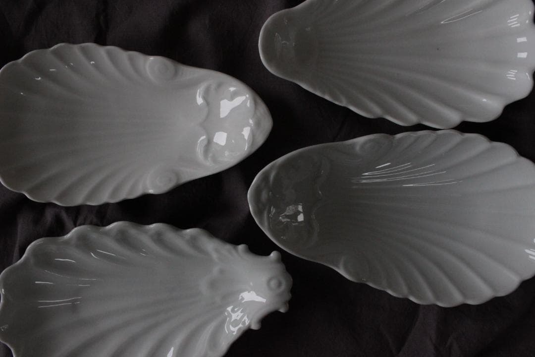 【H】シェル型ラヴィエプレート/フランスアンティーク食器