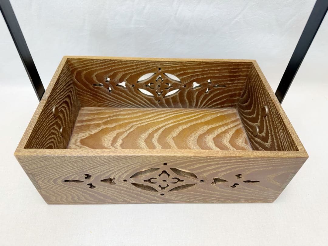 未使用 茶道具 桑 手持ち 煙草盆 4点セット 火入 灰吹 煙草入 元箱