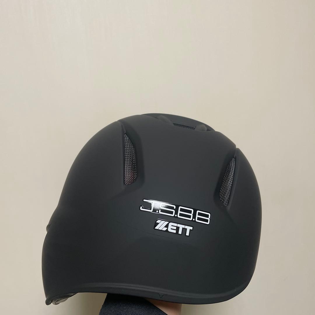 ZETT JSB8 バッター用ヘルメット マットブラック
