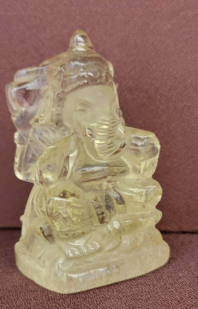 ！！希少！！霊峰ヒマラヤ産シトリン　ガネーシャ像