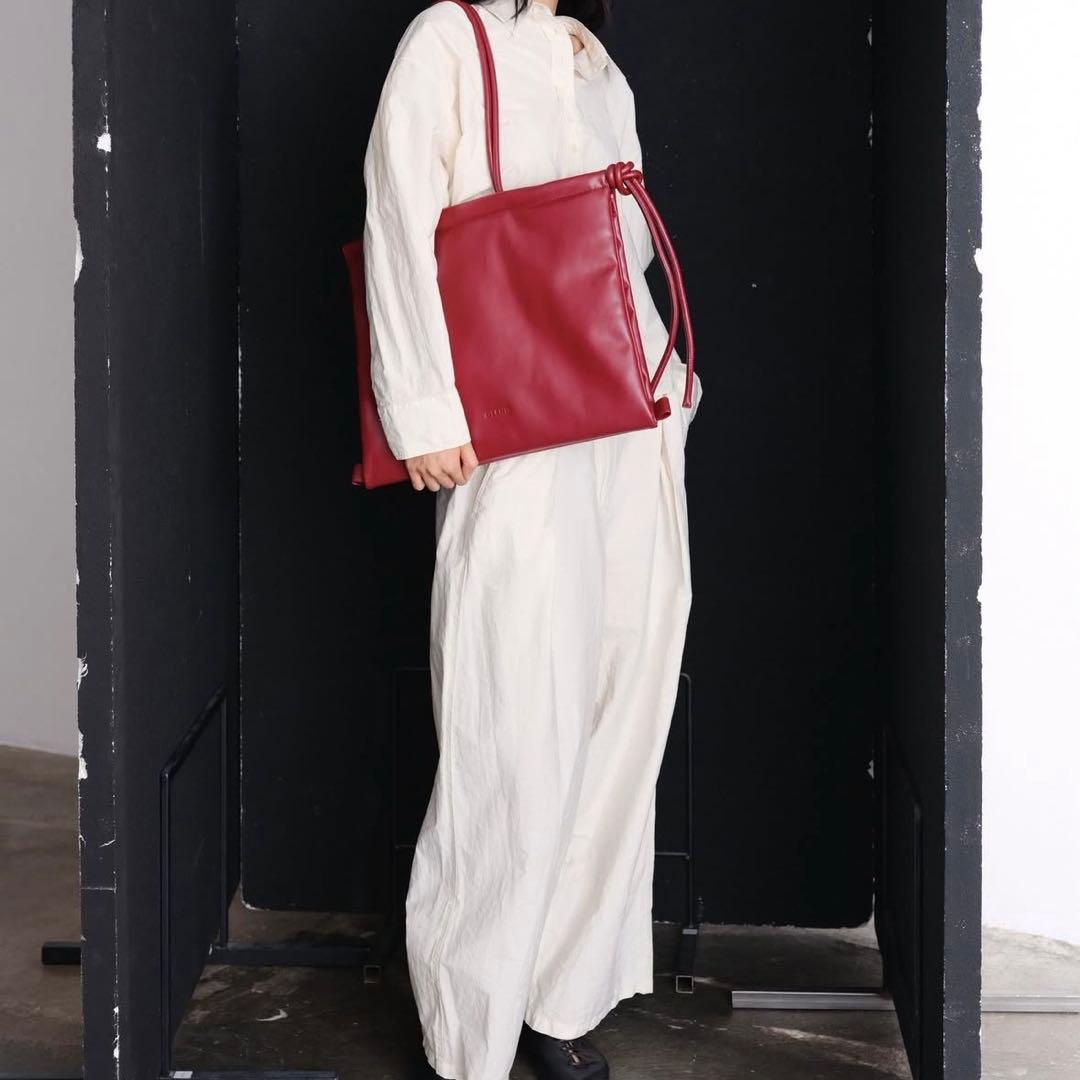 【olend】FOLDED BAG（チェリーレッド）ショルダーバッグ