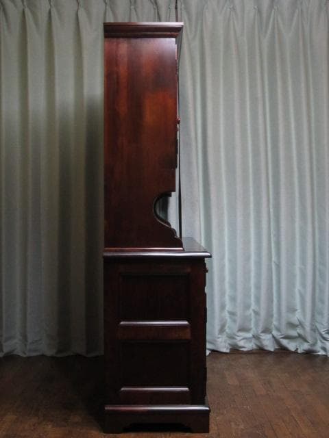 美品 松本民芸家具 ミズメザクラ 無垢材 C型 食器棚 定価935,000円