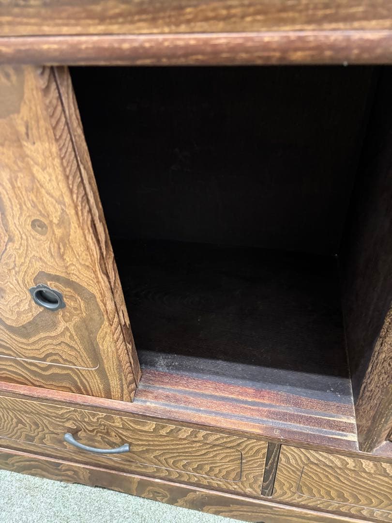 昭和レトロ　倉庫保管品　ヴィンテージ茶箪笥　水屋　食器棚