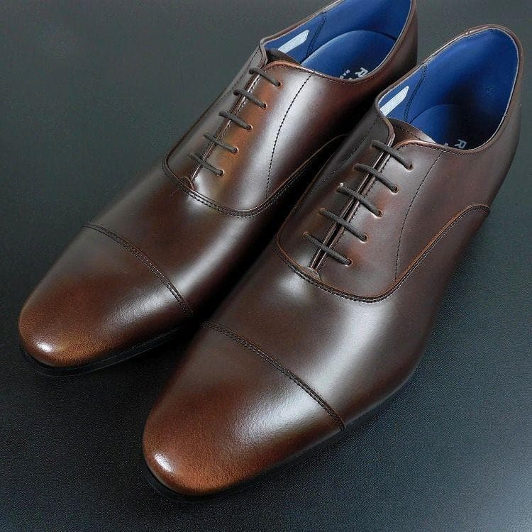 ポン太　新品 REGAL リーガル 27cm 茶 内羽根 ストレートチップ