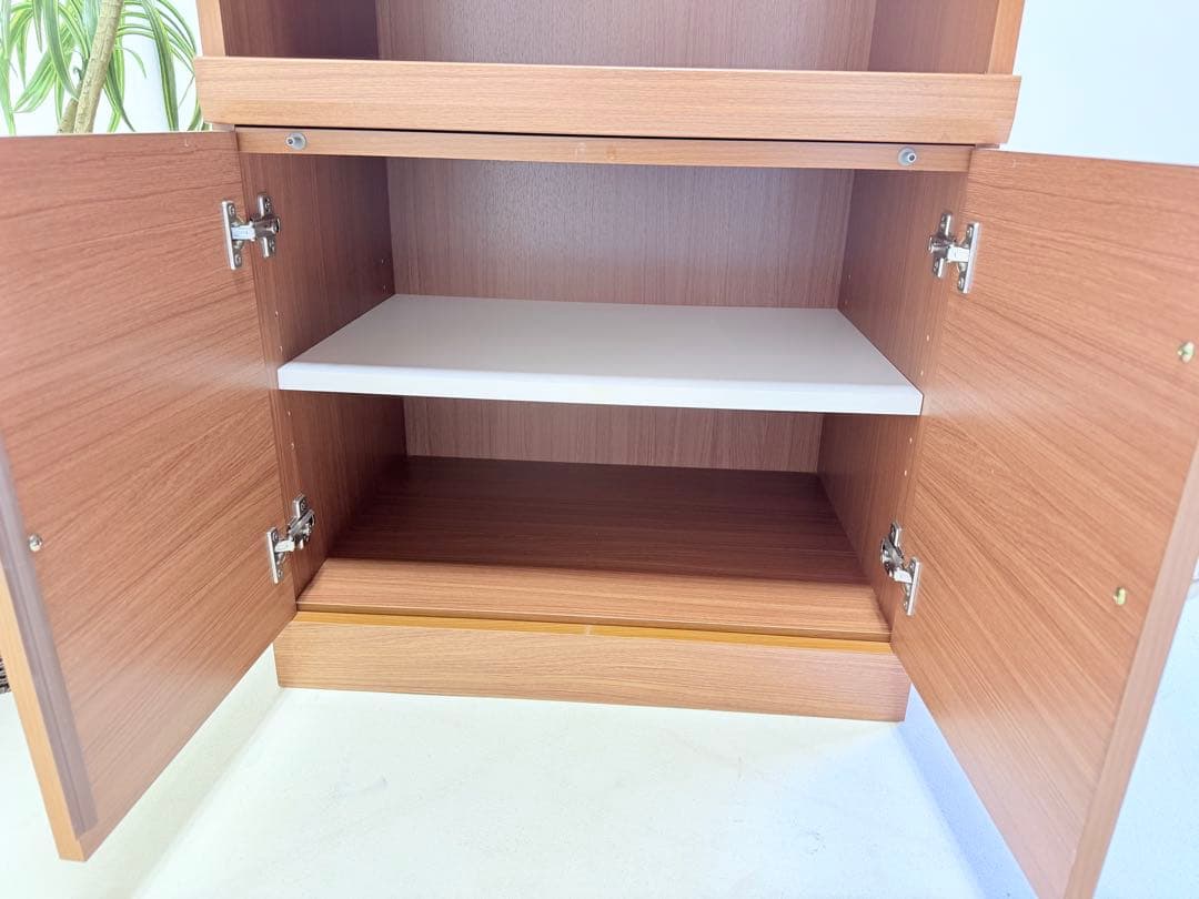 ライトウッド仕上げの　レンジボード スリムタイプ