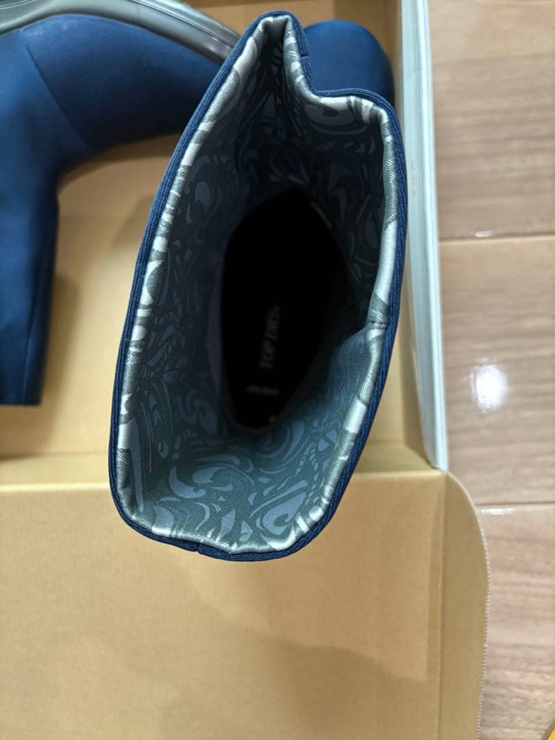 TOP DRY ネイビー　レインシューズ