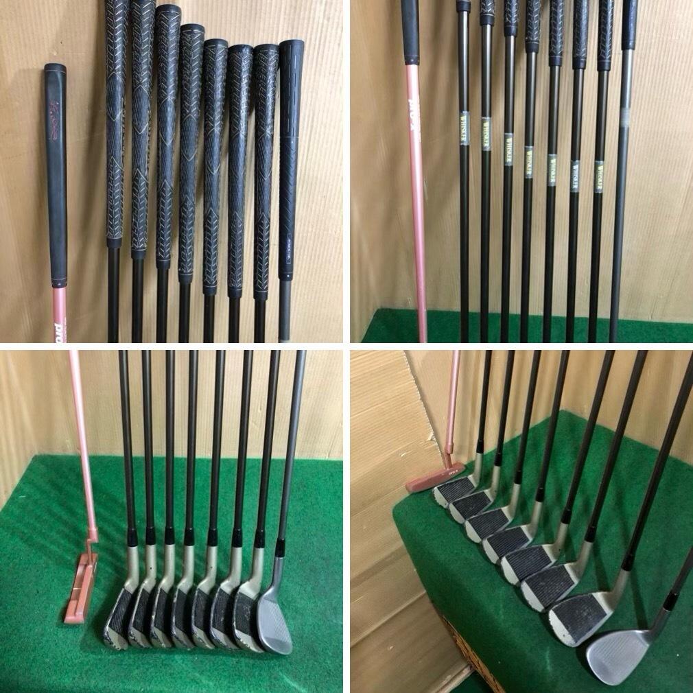 レディース向け 右打ち用中古ゴルフクラブセットメーカー混成 12本組 フルセット