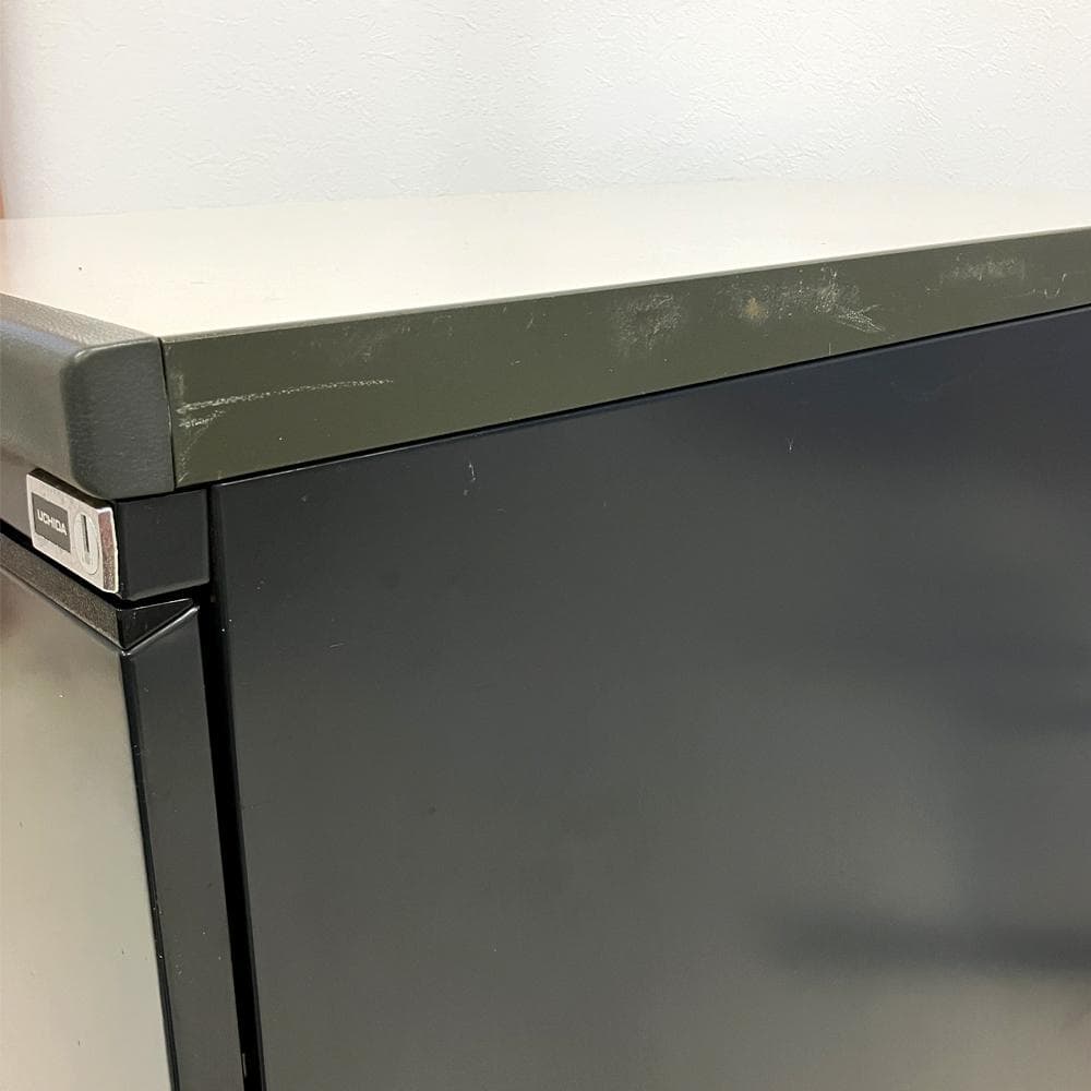 #2876　UCHIDA　袖机　サイドデスク　脇机　内田洋行　ホワイト系天板