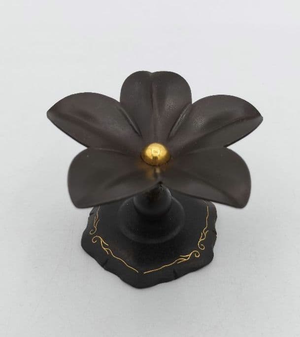 b258 【新品・未使用】蓋置 嵌金 突羽根 和田美之助 木箱 茶道具