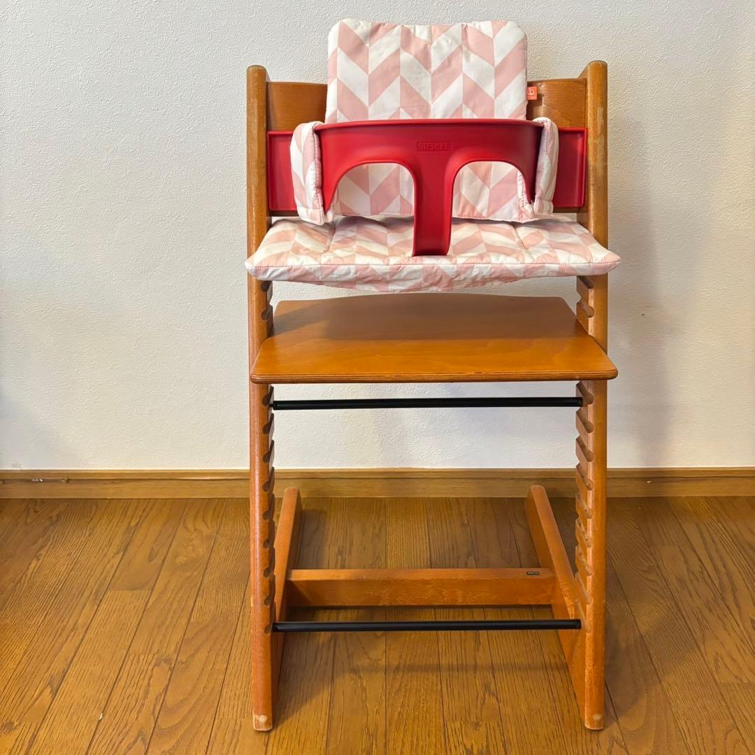 ストッケ　トリップ トラップ　ベビーチェア+ベビーセット+クッション付き