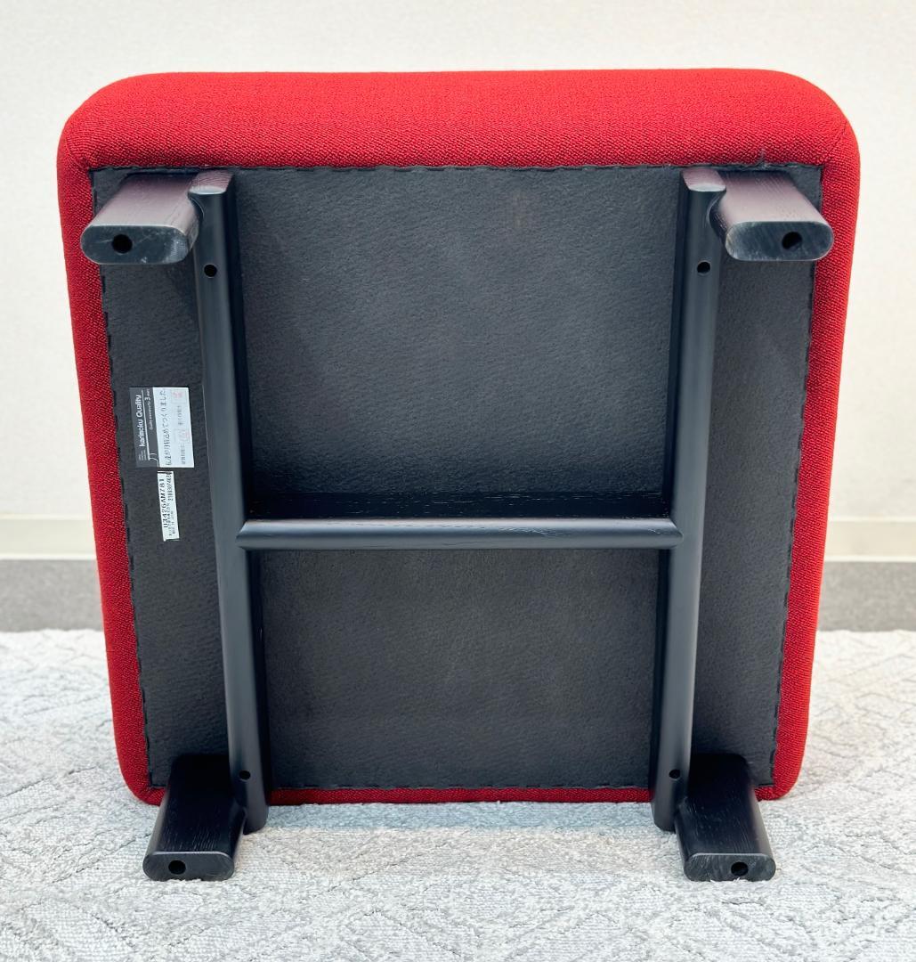 カリモクニュースタンダード■エレファントソファ　オットマン　レッド　シンプル　赤