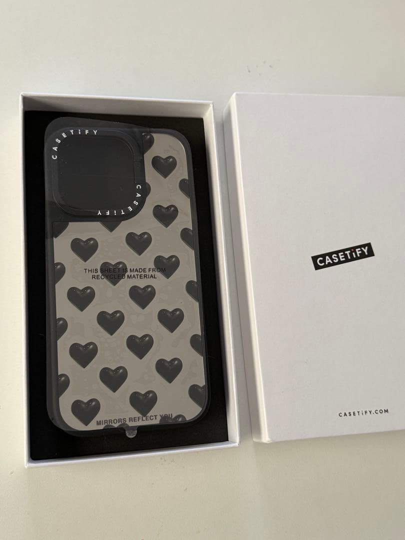 iPhoneアクセサリー CASE TIFY black hearts