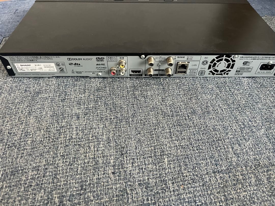 SHARP 2B-C10DT1 ブルーレイレコーダー