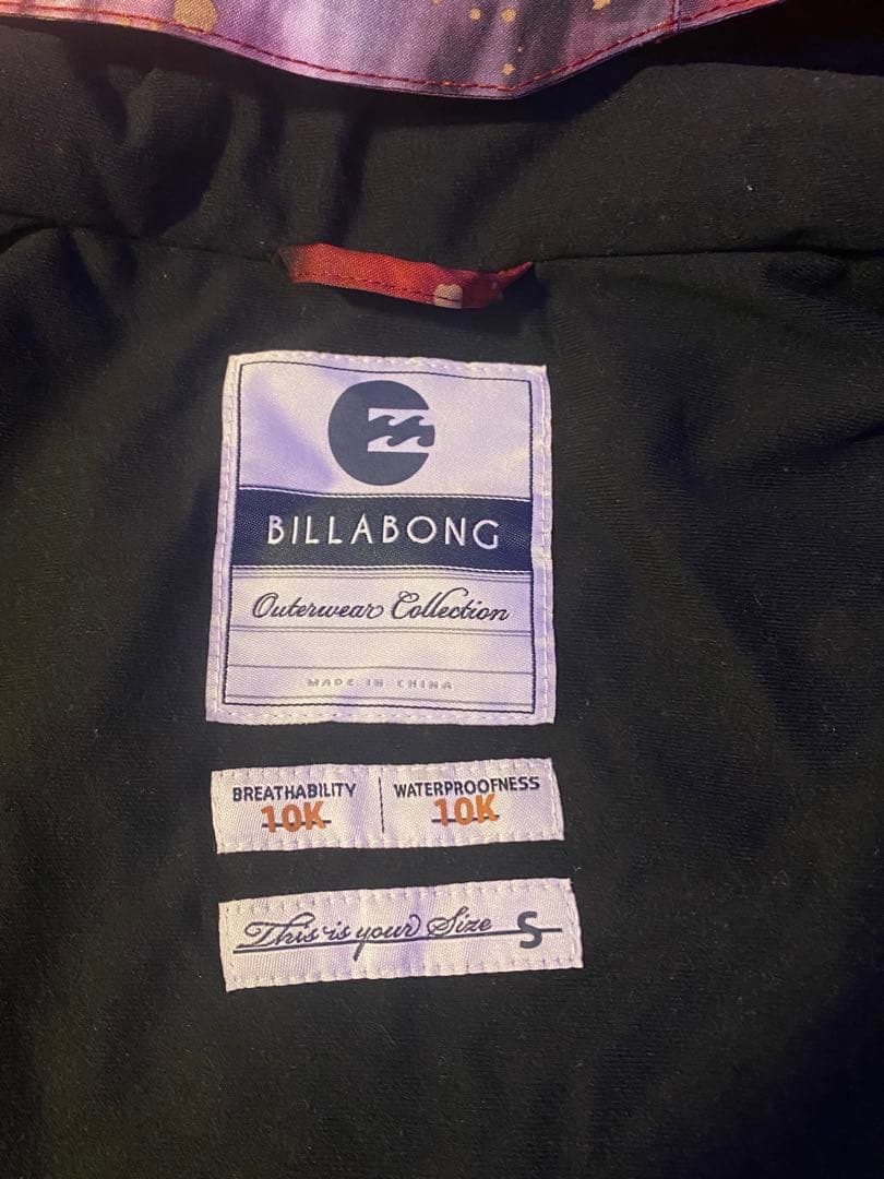 ビラボン BILLABONG 女性用 スノーボードウェア 上下セット Sサイズ