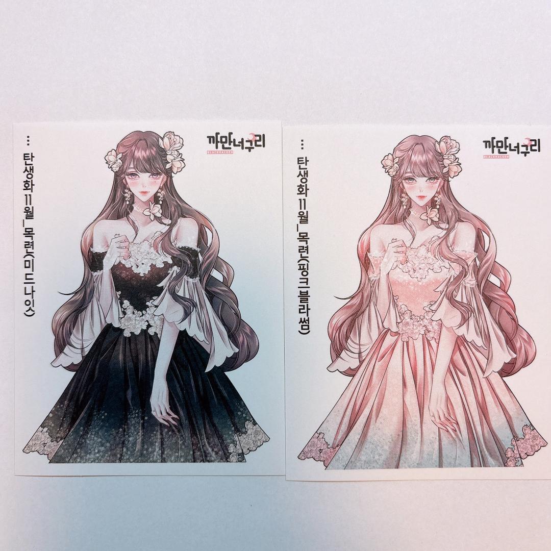 A4.人物ステッカー　韓国作家　黒いたぬき様　セット売り　ラスト１