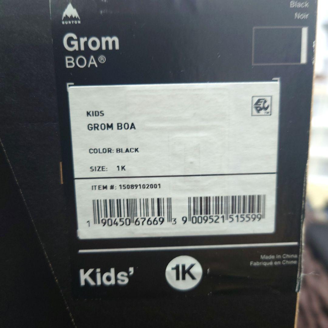 Burton Grom BOA 子供用スノーボードブーツ 1K(20cm)