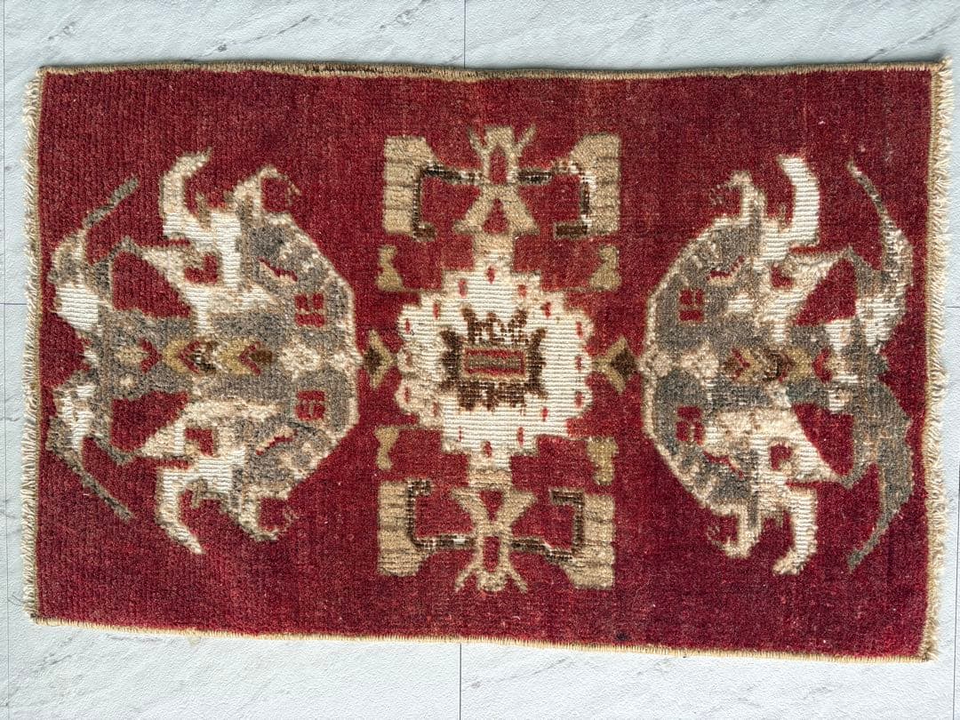 No.2 トルコヴィンテージラグ　58cm×36cm